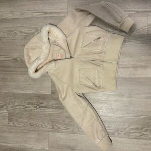 Candie's Cream Hooded Jacket